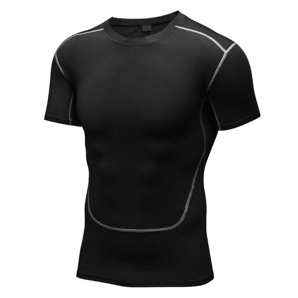 

yuerlian breathable boys men sport t-shirt comfortable quick drying short sleeve athletic running sportswear gym training, Black;blue