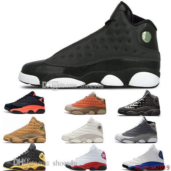 

with box 2019 new 13 13s cap and gown terracotta blush mens basketball shoes chicago black infrared flints bred men sports sneakers designer