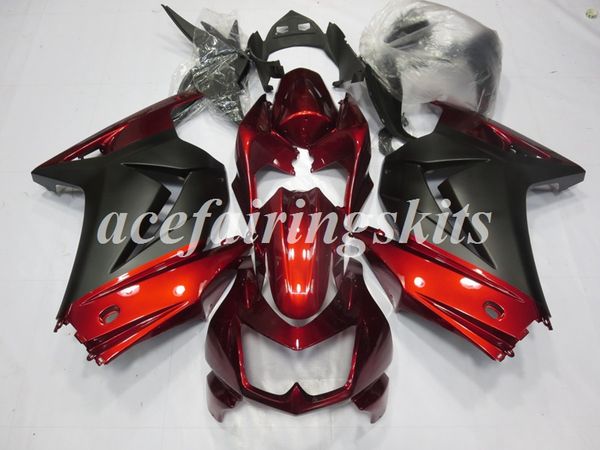 

4 gifts injection mold new abs motorcycle full fairings kits fit for kawasaki ninja250r ex250 zx250r 250 2008 - 2014 body set deep red