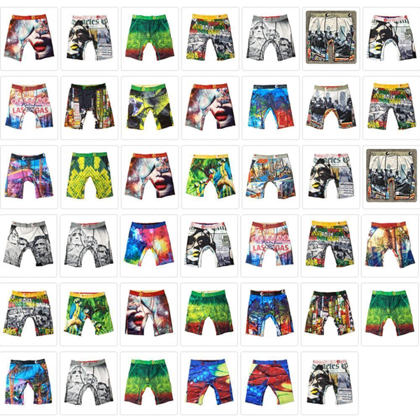 

male long boxer ice silk ethika mens underwear boxers print plus size men boxers long leg quick drying breathable underpants man532b#