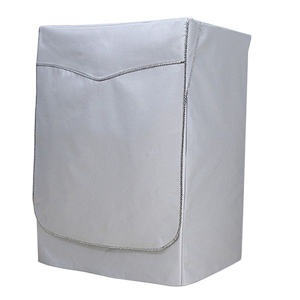 

silver oxford cloth protective cover for washing machine anti dust sunscreen cover case bag - sunscreen