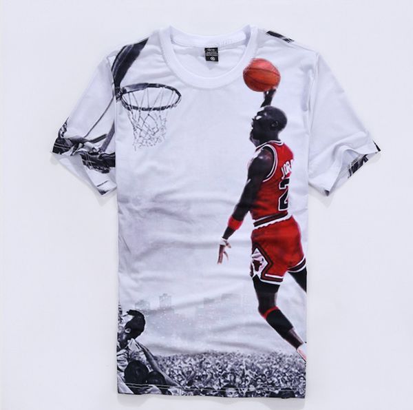 

designer t shirt t shirt summer 2020 sale short sleeves sport shirt casual 3d printed number 23 t-shirt for men, White;black