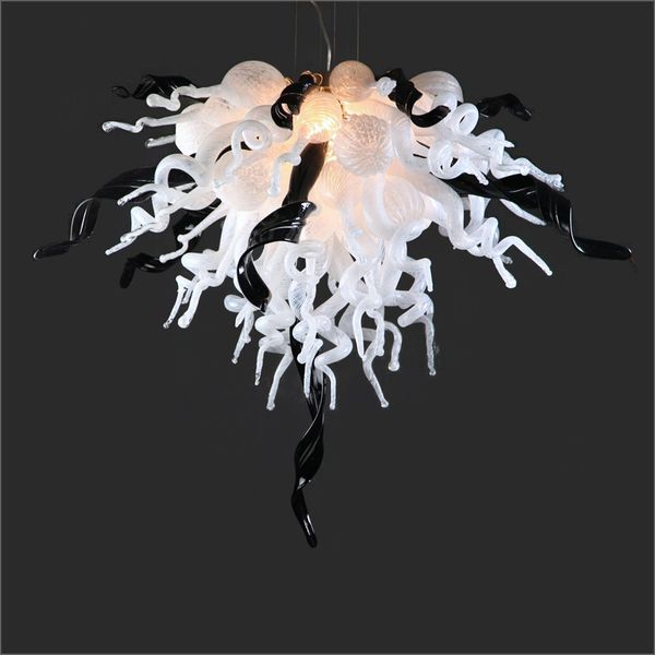 Abstract Outdoor Blown Murano Glass Chandeliers Art Design Frosted