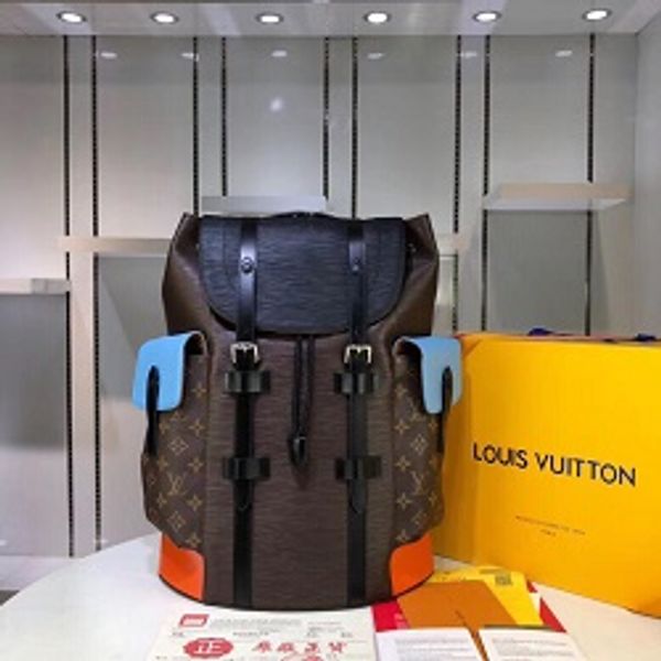 

2019 ca ual outdoor men 039 and women 039 double houlder pack leather large capacity men 039 and women 039 backpack m41379 41 x