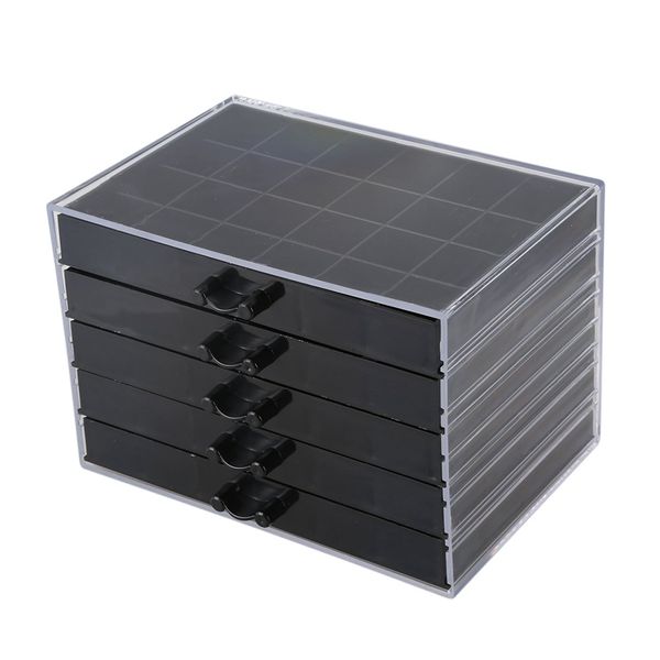 

120 grids nail decoration sequence organize box transparent empty nail art isplay holder case manicure tool