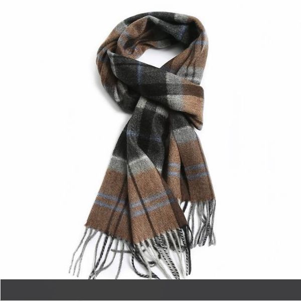 

new 100% cashmere men's scarf warmth fashion striped plaid pure color length :30cm*180cm fringed: 2*10 100% cashmere, Blue;gray