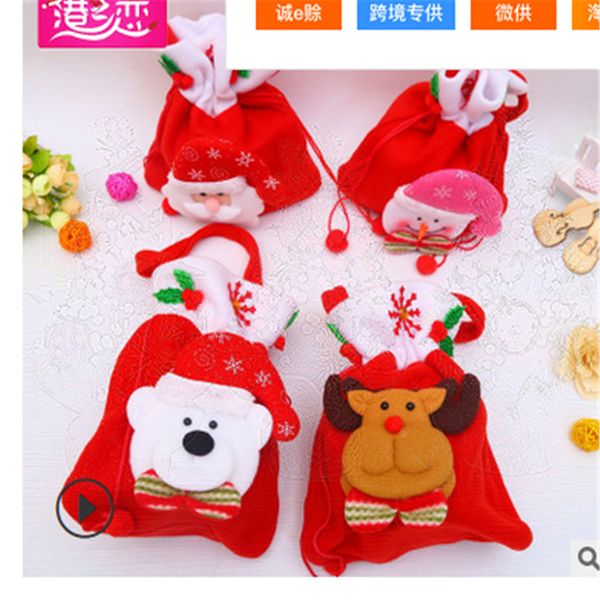 

decoration santa gift bag