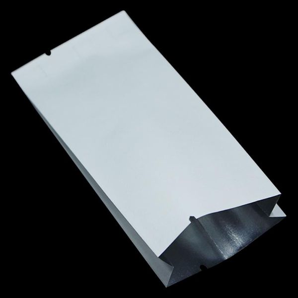 

dhl white open kraft paper aluminum foil organ storage bags sugar packaging paper mylar side gusset bag 1000pcs/lot