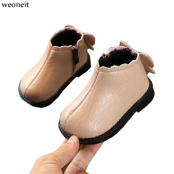 

weoneit baby toddler shoes autumn winter bowknot baby princess leather shoes toddler girl, Black;grey