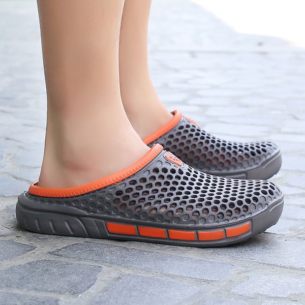 

original classic clogs garden flip flops water shoes men summer beach aqua slipper outdoor swimming sandals anchor print shoes