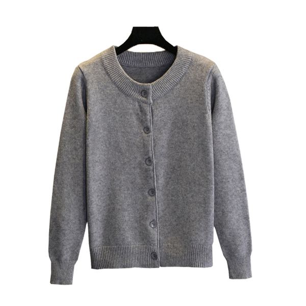 

2020 spring women's clothing knitted cardigan sweater female autumn winter thick short jacket sweater coat jumper cardigans, White