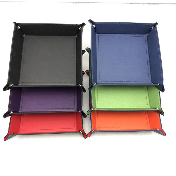 Faltbare Box Pu Leder Tablett Fur Wurfel Tisch Spiele Schlusselmappe Sonstige Rollenspiele Tabletops