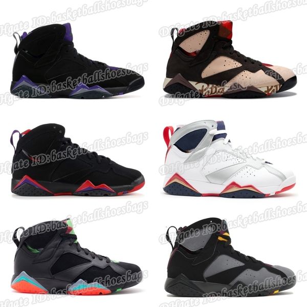 

classic 7 men women basketball 7s shoes pure money hare bunny raptor french blue bordeaux lava verde black red white blue sneakers