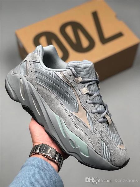 

2019 wholesale teal blue 700 wave runner designer sneakers inertia hospital blue vanta men women kanye west running shoes