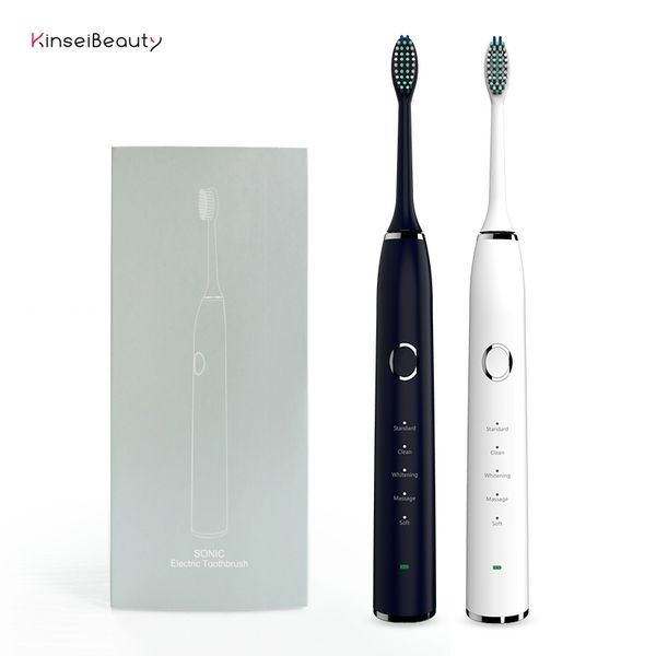 

ultrasonic electric toothbrush smart timer electric toothbrush electronic whitening waterproof teeth brush with 2pc brush head