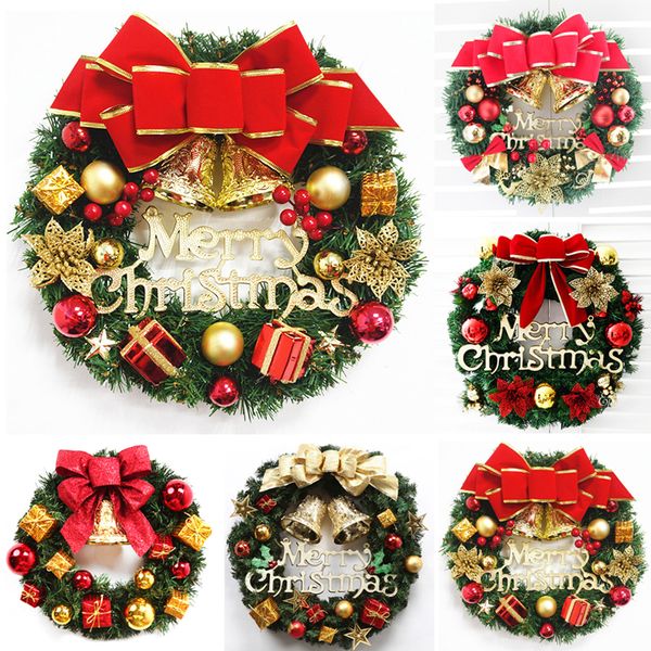 

christmas wreath round handcraft decor accessories xmas ornaments garland window door decor christmas new year festival gift