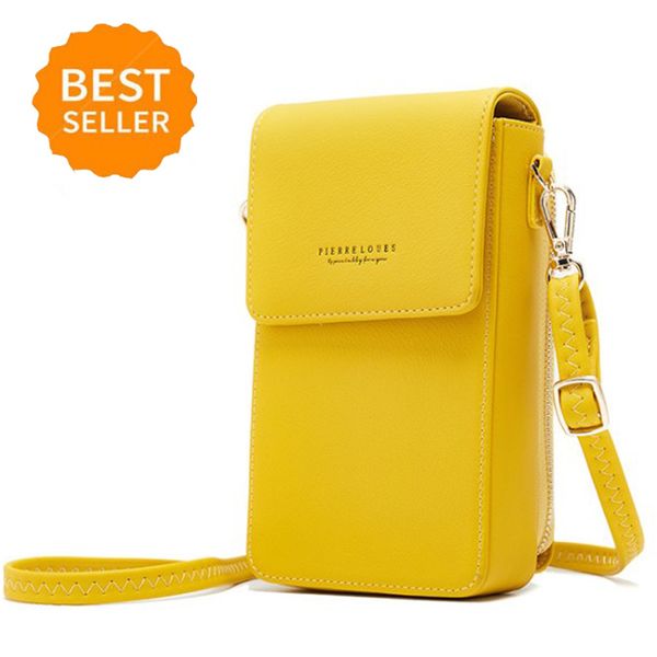 

new pu leather blocking crossbody cell phone bag for women wallet purse