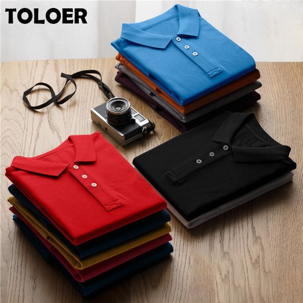 

100 cotton shirt men 2020 brand shirts male t solid color shirt summer fashion clothing wine blue grey red navy mens polos, White;black