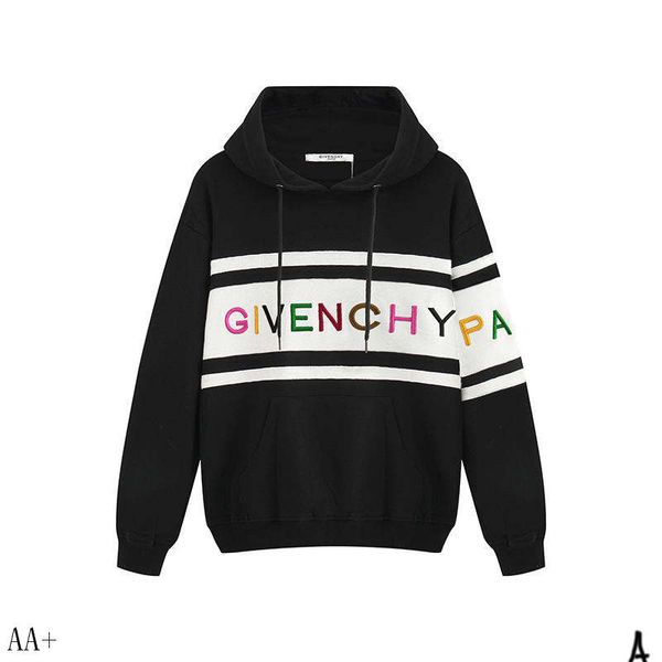 

men designer hoodie brand new apparel luxury fashion casual simple women men striped hoodie with hat brand cool autumn winter hooie, White;black