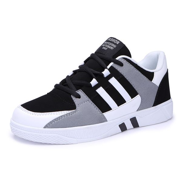 

casual shoes men fashion breathable low lightweight shoes for men leisure trendy tenis masculino zapatos hombre, Black