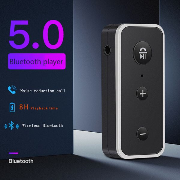 

2019 new bt510 bluetooth 5.0 car audio receiver 3.5mm aux universal car bluetooth mp3 player kit