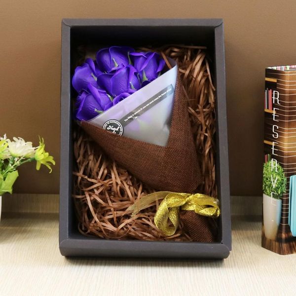 

creative rose soap flowers with gift modern boxes mother's day, valentine's day romantic gift
