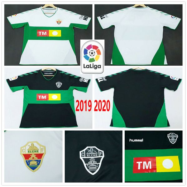 

2019 2020 cf elche soccer jerseys lolo ivan sanchez s. kaba dani calvo ramon folch ferriz custom 19 20 home away football shirt, Black;yellow