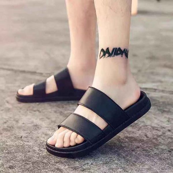 

with box woman slippers heels shoe sandals real leather slippers fashion scuffs slippers casual shoes dhl pt209, Black