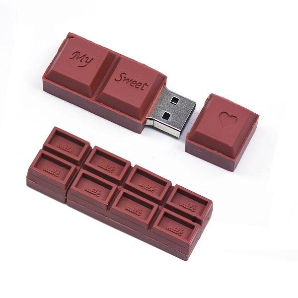 

chocolate fun usb pendrive 16gb 64gb 32gb 4gb 8gb flash pen drive memory stick fashion gift cute