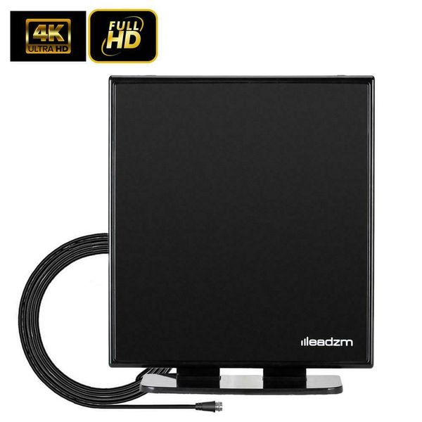 

40 miles indoor tv antenna stand digital hd antena hdtv uhf/vhf/1080p 4k 3d long rang with stand base item