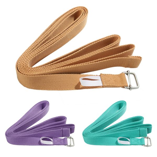 

2.5m multi-colors adjustable belt sport yoga stretch strap belt gym waist leg fitness exercise equipment 2020