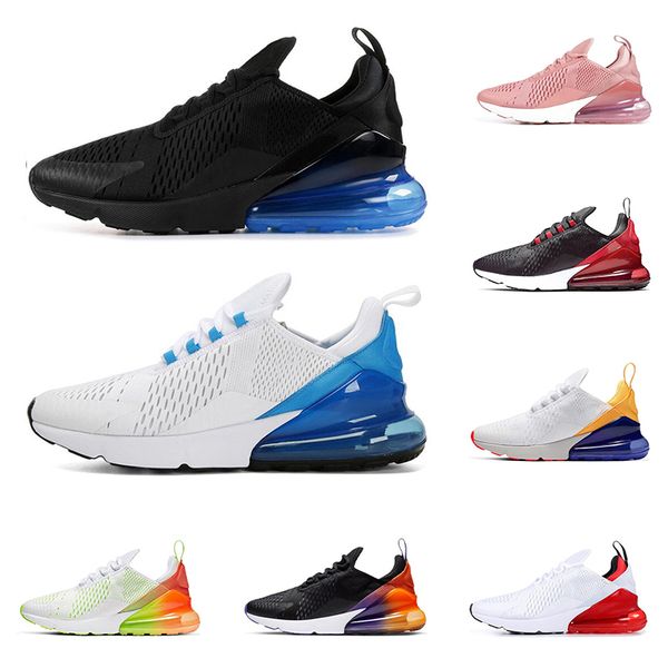 

stock x 270 react men women running shoes triple black white p blue summer gradients bauhaus sea green reggae mens trainer sport sneaker