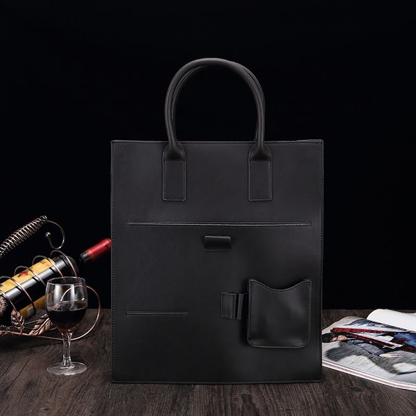 

new men's bag, briefcase, vertical style, men's bag, business one shoulder, diagonal straddle bag