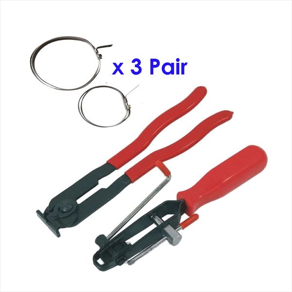 

cv joint clamp banding tool ear type cv boot clamp pliers with 3 sets hose clamps sk1209-1