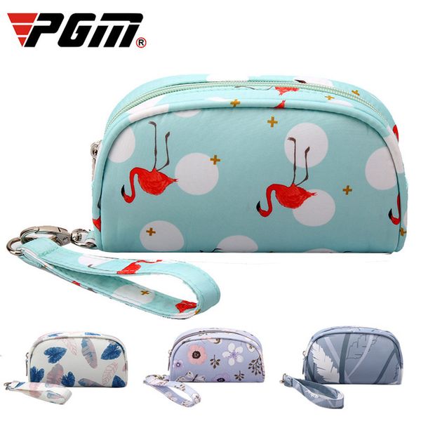 

2019 new pgm golf handbag ladies nylon clutch bag ultra-light waterproof multifunctional women's printing golf handbags