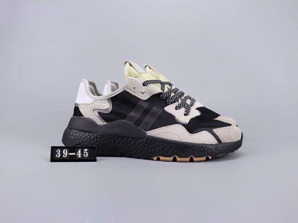 

(With Box)Men 80s Nite Jogger Running Shoes In Black And Grey Sneaker