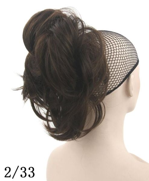 

033 Синтетический Хвост Длинные Прямые Волосы 16" / 22" Клип Хвост Наращивание Волос Б