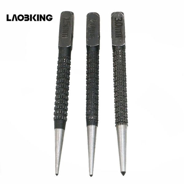 

high hardness 3pcs professional sample punching center impact location cylinder drill hole pin punch out