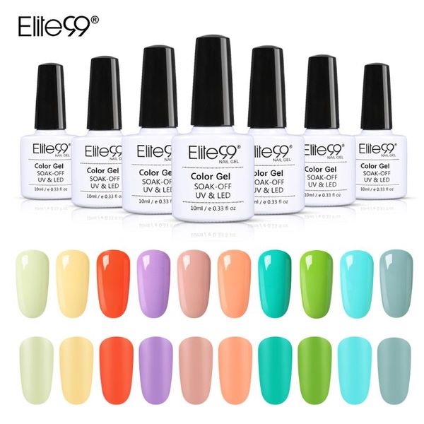 

elite99 10ml macaron color uv gel nail polish matte coat semi-permanent uv varnish soak off nail art manicure gel polish, Red;pink