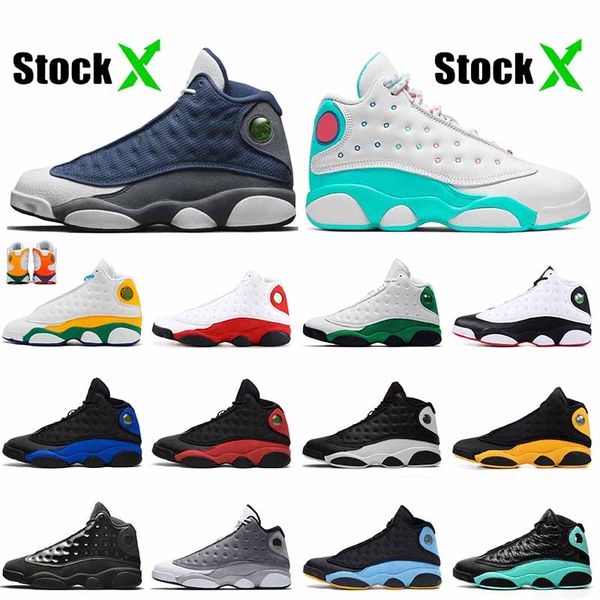 

jumpman 2020 flint 13 playground fashion xiii womens mens basketball shoes 13s bred island green chicago mens trainers sneakers size 13