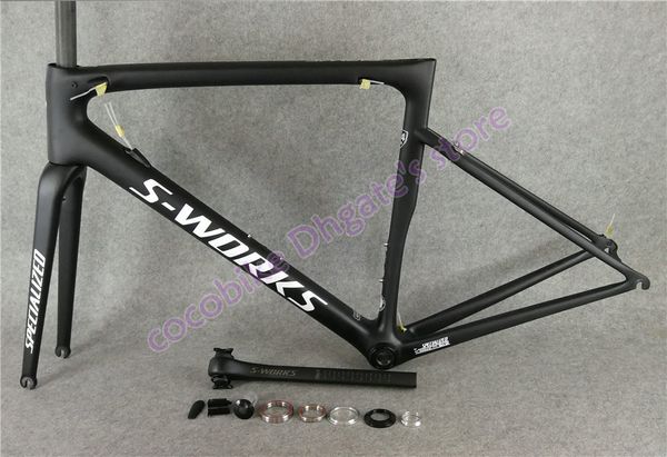 

Top sale White logo Black UD Matte SL6 carbon road frames with 46-49-52-54-56-58cm for your selection free shippin