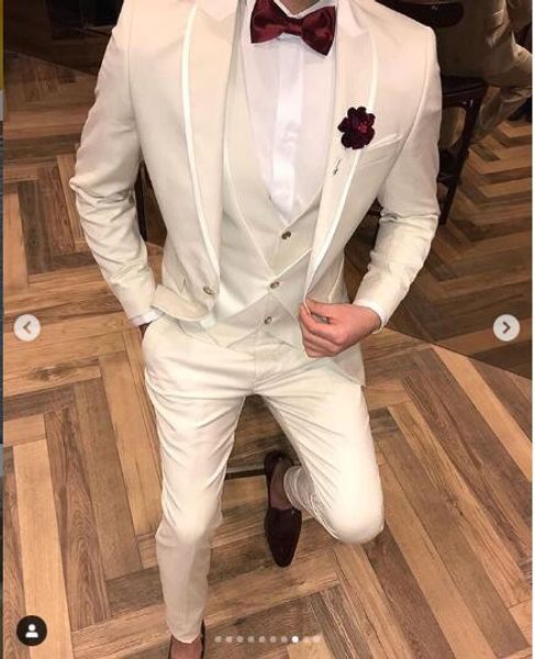 

2019 white mens wedding suits tuxedo designer formal mens suits costume made costumes pour hommes mens designer groom vest wedding tuxedos, Black;gray