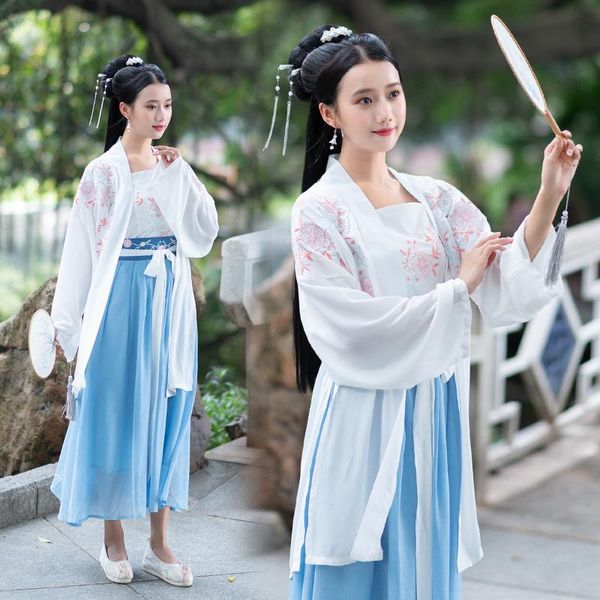 

han shang ying origional daily life chinese clothing women's china feng zhang bei zi camisole set gai liang kuan 2020 sum, Black;red