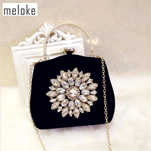 

2020 new diamond sun flowers evening bags luxury wedding clutch bags for girls party dinner bags with chain mn861 mx200327