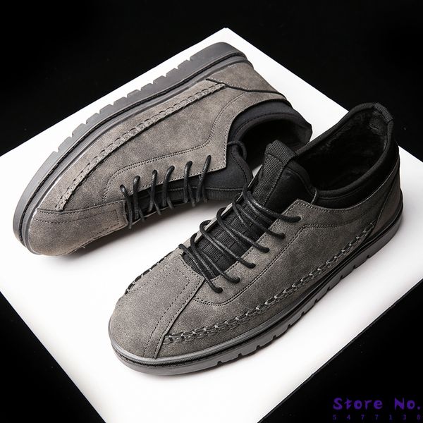 

2020 new winter men running shoes antiskid and wear-resistant sport shoes for men crossover strap sneakers plus velvet, Black