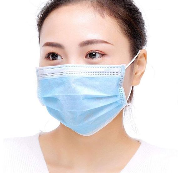 

dhl ship blue white sleep mask 3 ply faceear loop non woven 3a4k