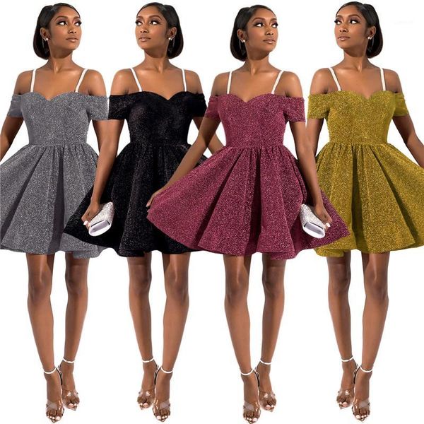 

party dresses fashion zipper panelled glittering backless womens party dresses casual females clothing gallus womens, White;black