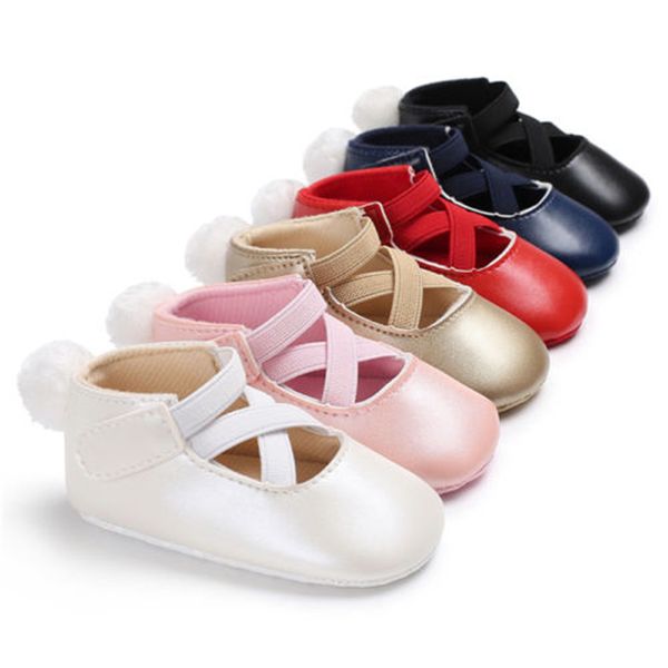 

sweet infant toddler baby girl crib shoes princess shoes prewalker party wedding dress 0-18 months