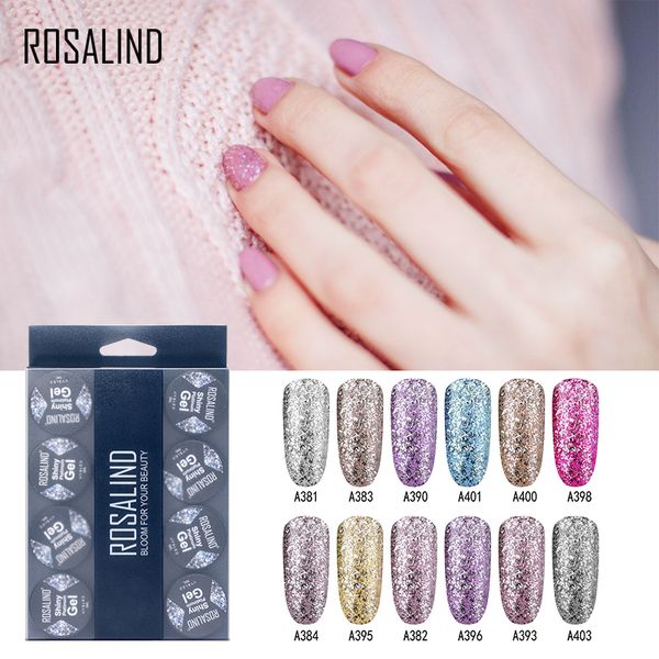 

rosalind gel nail polish set 12pcs/set painting spider shiny gel manicure set stamping acrylic nail kit varnish all for manicure