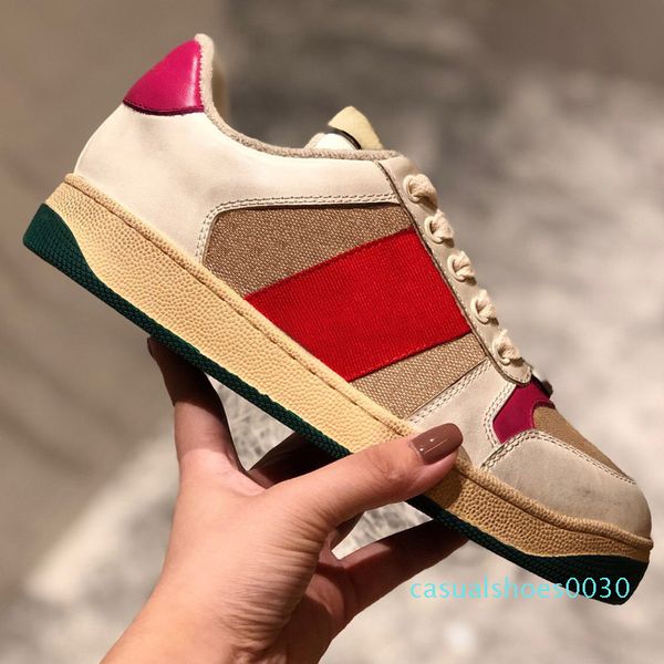 

2dirty version new season shoe fashion women shoes men's leather lace up platform sole sneakers white black casual shoes c30